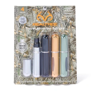 Thumbnail 1: REAL TREE 4 Pk Travel Atomizer Bottles 