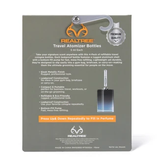 Thumbnail 2: REAL TREE 4 Pk Travel Atomizer Bottles 