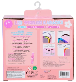 Thumbnail 4: HOT FOCUS LED Wireless Karaoke Microphone & Speaker 