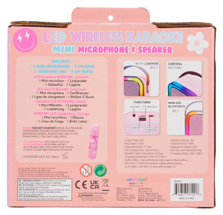 Thumbnail 3: HOT FOCUS LED Wireless Karaoke Microphone & Speaker 