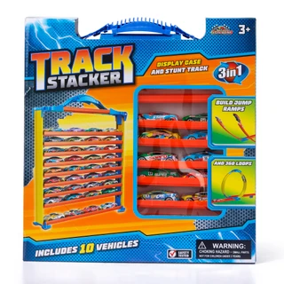 Thumbnail 1: Brooklyn Lollipop 3 in 1 Display Case, Stunt Track & 10 Vehicles 