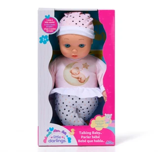 Thumbnail 1: New Adventures Little Darlings Talking Baby Doll 