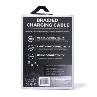 Thumbnail 2: tech 4-in-1 Braided Charging Cable 