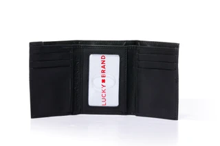 Thumbnail 2: Lucky Brand Men's Genuine Leather RFID Protected Trifold Wallet 