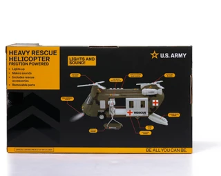 Thumbnail 2: Brooklyn Lollipop U.S. Army Heavy Rescue Helicopter Toy 