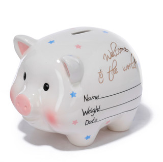 Thumbnail 1: BLUE SKY Welcome To The World Piggy Bank 