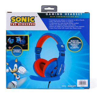 Thumbnail 2: Sonic The Hedgehog Gaming Headset with Communication Mic 