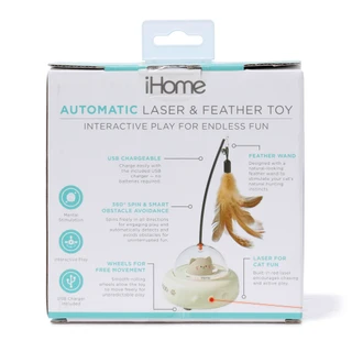 Thumbnail 2: Ihome Automatic Laser & Feather Toy 