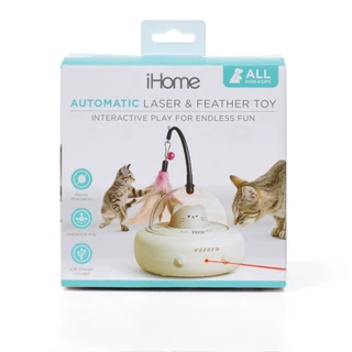 Thumbnail 1: Ihome Automatic Laser & Feather Toy 