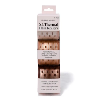 Thumbnail 1: Ruby & Millie 6 Pc XL Thermal Hair Rollers 
