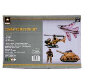 Thumbnail 2: U.S. Army 4 Pc Combat Forces Toy Set 