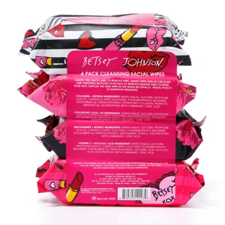Thumbnail 2: Betsey Johnson 4 Pk Cleansing Facial Wipes 