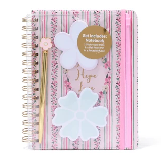 Thumbnail 1: Lila Grace 5 Pc Floral Spiral Journal Set 