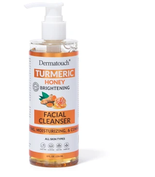 Thumbnail 1: Dermatouch 8 oz Turmeric Honey Brightening Facial Cleanser 