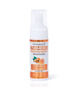 Thumbnail 1: Dermatouch 5 oz Turmeric Manuka Honey Brightening Foaming Cleanser 