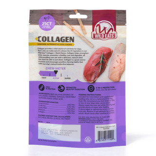 Thumbnail 2: WILD EATS 25 Ct Collagen + Duck Stick Dog Chews 