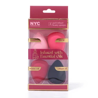 Thumbnail 1: NYC Underground 4 Pk Infused Beauty Sponges 