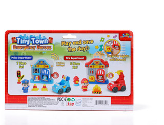 Thumbnail 2: Brooklyn Lollipop 6 Pc Tiny Town Lights & Sounds Emergency Heroes Play Set 