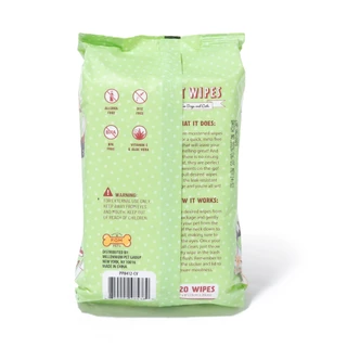Thumbnail 2: P.O.M. Pets Coconut Vanilla Scented Dog & Cat Wipes 