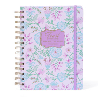 Thumbnail 2: Lila Grace 5 Pc Floral Print Spiral Journal Set 