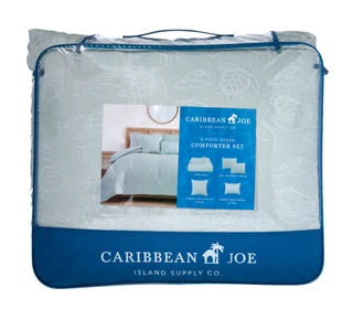 Thumbnail 1: Caribbean Joe Queen Size 5 Pc Turtle Comforter Set 