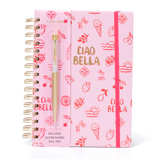 Thumbnail 1: Posh + Pop 2 Pc Ciao Bella Journal & Pen Set 