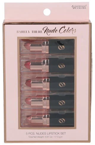 Thumbnail 1: Giordano Colors 5 Pk Nude Lipstick Set 
