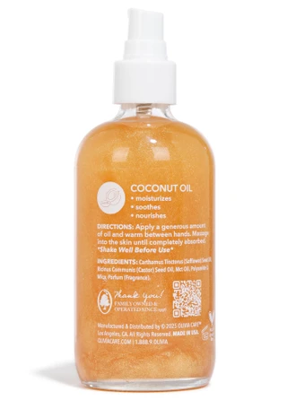Thumbnail 2: Olivia Care 8 oz Amber Sands Shimmer Body Oil 