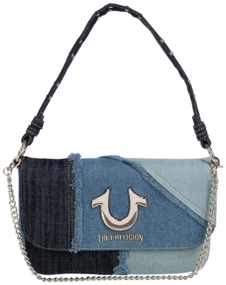 Thumbnail 1: True Religion Denim Horseshoe Flap Shoulder Bag 