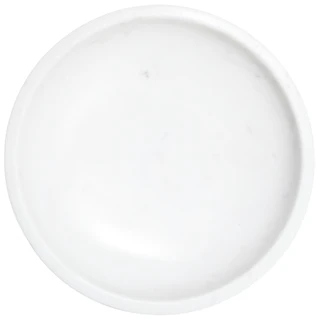 Thumbnail 2: Home Decor Factory 10x4.75 White Marble Cake Stand w/ Acacia Wood Base  
