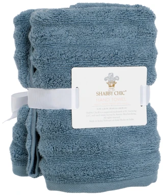 Thumbnail 1: SHABBY CHIC 2 Pk Wave Zero Twist Hand Towels  