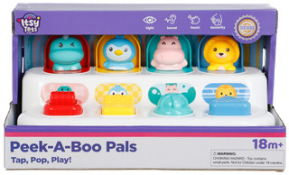 Thumbnail 1: ITSY TOTS Peek-A-Boo Pals Tap Pop & Play Toy  