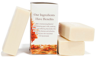 Thumbnail 4: Olivia Care 3 Pk Goat's Milk & Honey Bar Soap Set 