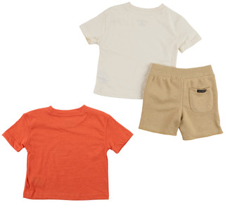 Thumbnail 3: Lucky Brand Baby Boy's 3 Pc Bear Shirt Short Set 