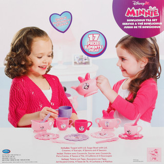 Thumbnail 2: Disney 17 Pc Minney Mouse Disney Jr Bowlicious Tea Set  