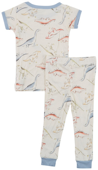 Thumbnail 2: MILKBERRY Baby Boys 2 Pc Dino Pajama Pants Set 