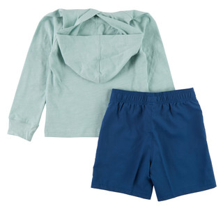 Thumbnail 3: Under Armour Little Boy's 2 Pc Logo Hoodie Short Set  