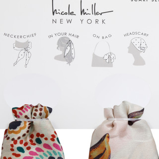 Thumbnail 2: Nicole Miller Women's 2 Pk Paisley Floral Satin Scarf Set 
