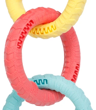 Thumbnail 2: Gold Star  Vanilla Scented Large Triple Tug Rings for Dogs  