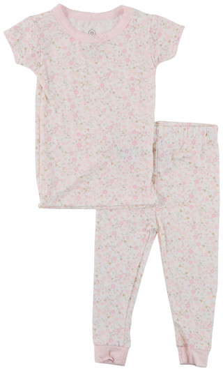 Thumbnail 1: SNUG Baby Girls 2 Pc Floral Pajama Pants Set 