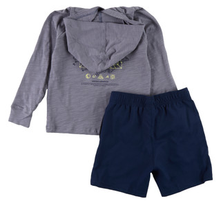 Thumbnail 2: Under Armour Little Boy's 2 Pc Long Sleeve Hoodie Short Set  