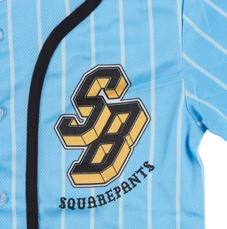 Thumbnail 2: SpongeBob Squarepants Little Boys Short Sleeve SpongeBob Baseball Jersey 
