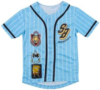 Thumbnail 1: SpongeBob Squarepants Little Boys Short Sleeve SpongeBob Baseball Jersey 