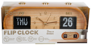 Thumbnail 1: Poppy Battery Operated Retro Flip Button Flip Clock  