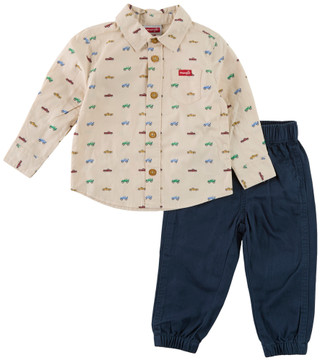 Thumbnail 1: Wrangler Baby Boys 2 Pc Cars Pants Set 