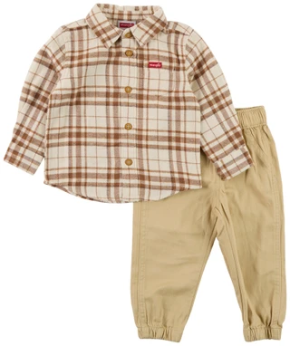 Thumbnail 1: Wrangler Baby Boys 2 Pc Pants Set 