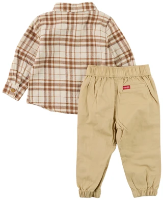 Thumbnail 2: Wrangler Baby Boys 2 Pc Pants Set 