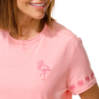 Thumbnail 2: REEL LEGENDS Women's Short Sleeve Flamingo Graphic Tee 
