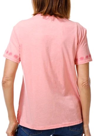 Thumbnail 3: REEL LEGENDS Women's Short Sleeve Flamingo Graphic Tee 