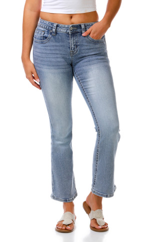 Thumbnail 3: SUNKISSED DENIM Junior's Studded Pocket Denim Bootcut Jeans 